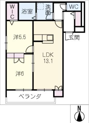 ＣＡＳＡ　ＡＮＮＡＢＥＬ　Ｅ棟の間取り