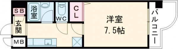 【堺市北区百舌鳥梅町のマンションの間取り】