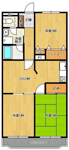 市川市相之川のマンションの間取り