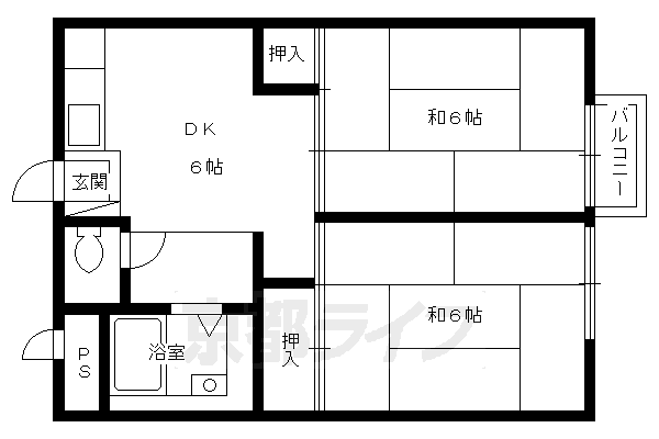 ハイユニ豊光の間取り