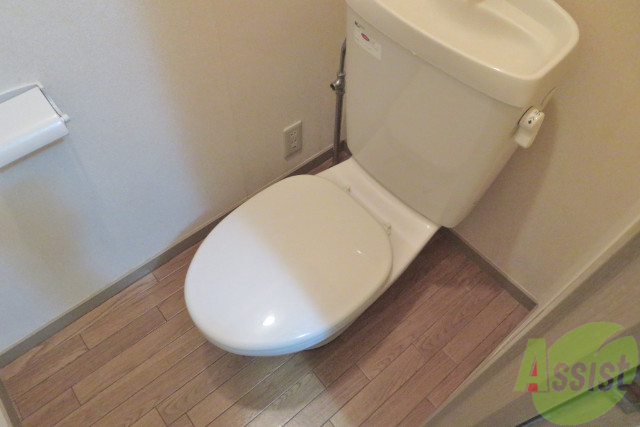 トイレ　トイレは白くて清潔感がある水洗式でした。