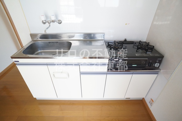 キッチン　お料理楽しくなるかも、ガスコンロ設置可能キッチンです☆