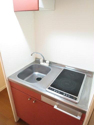 キッチン　2口電気コンロ