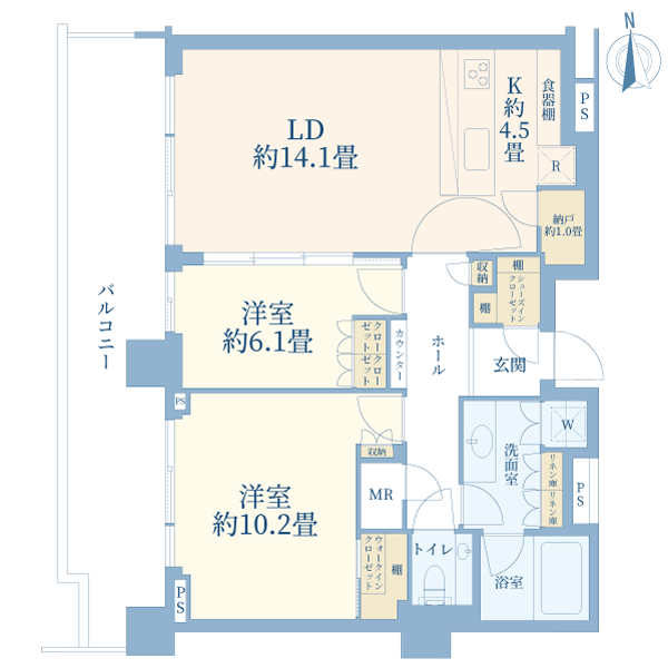 HARUMIFLAGPARKVILLAGET棟T_間取り_0