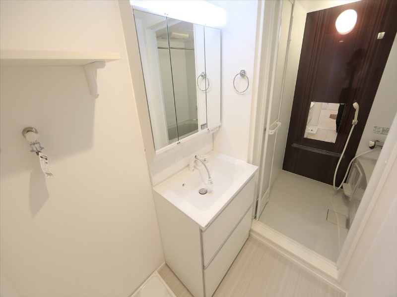 洗面設備　脱衣所　独立洗面台（シャンプードレッサー付）