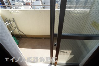 バルコニー　写真は反転のお部屋です