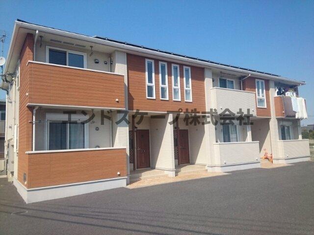 甘楽郡甘楽町大字福島のアパートの建物外観