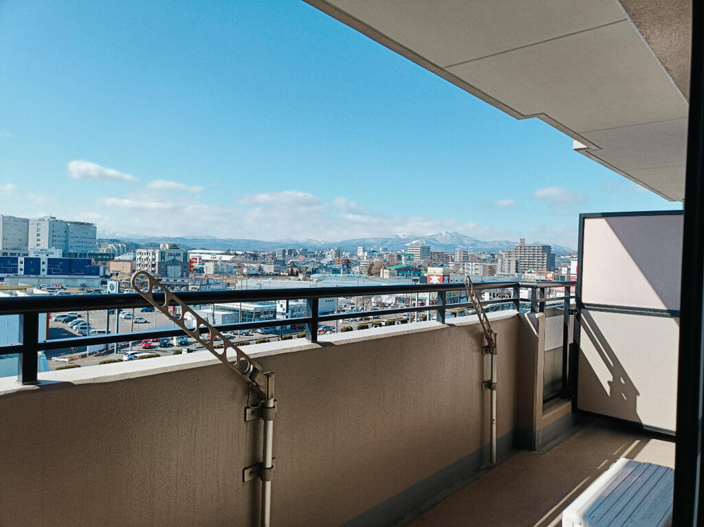 バルコニー　最上階なのでバルコニーからの眺望は抜群！