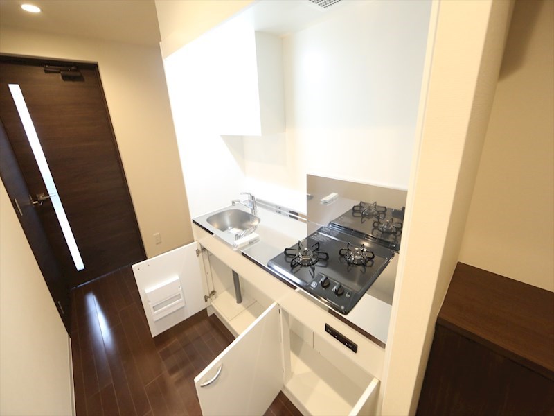 キッチン　システムキッチン（ガス2口コンロ付）