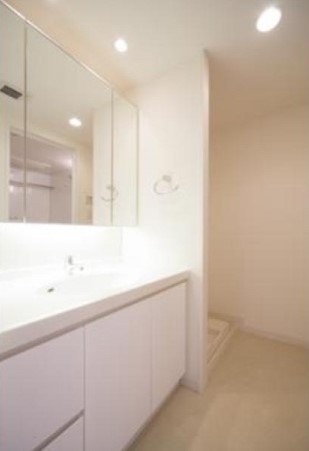 洗面設備　嬉しい独立洗面台付き。