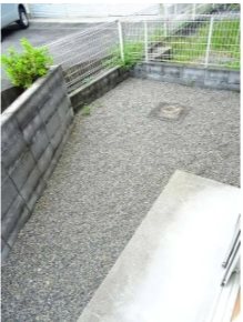 庭　専用庭＆テラスになります。