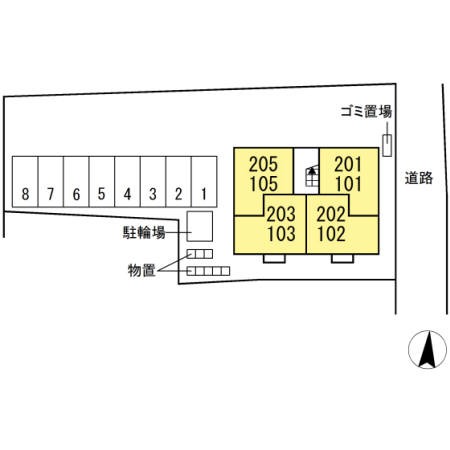 駐車場　配置図