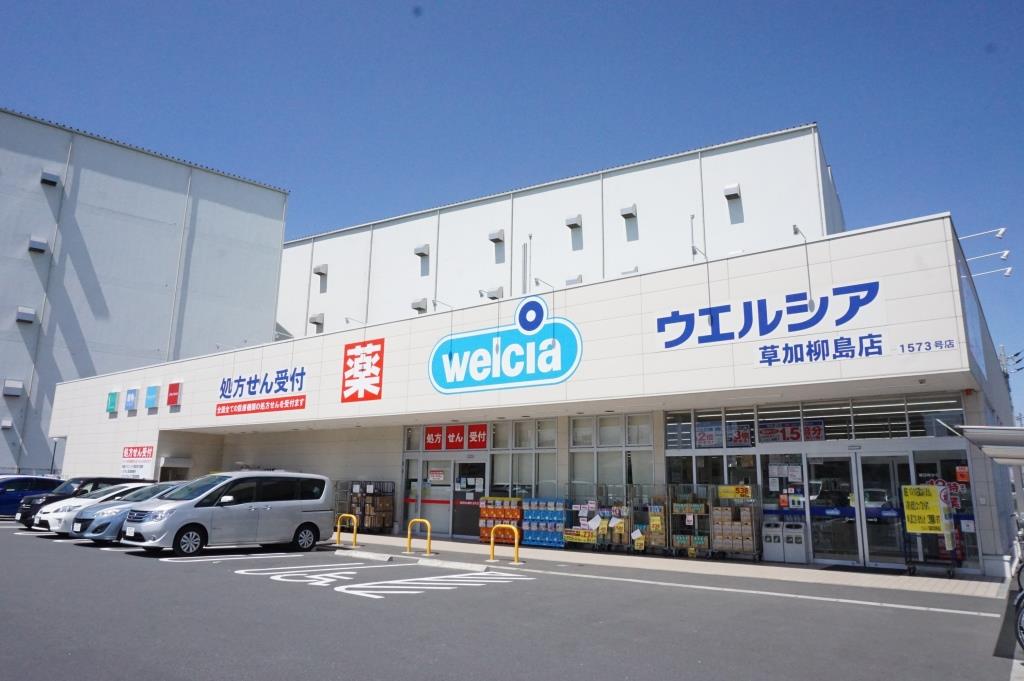 ドラックストア　ウエルシア草加柳島店（ドラッグストア）まで805m