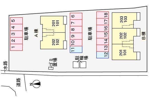 駐車場　配置図