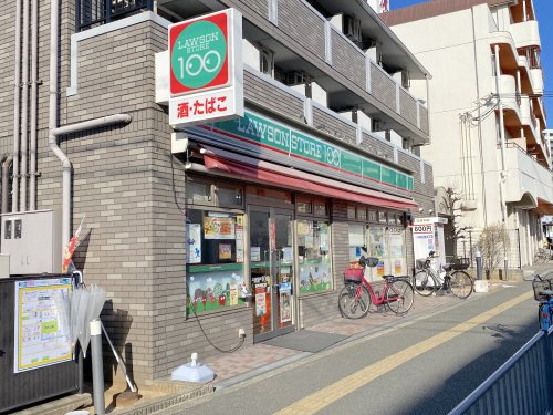 コンビニ　ローソンストア100 LS深井駅西口店（コンビニ）まで370m