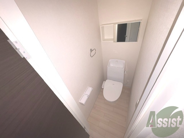 トイレ　トイレは、シンプルなデザインとなっております。