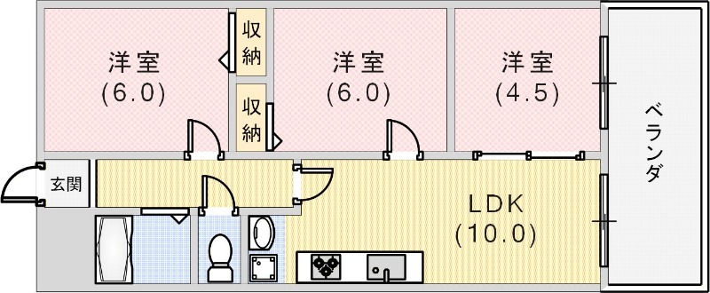 ダイヤモンドコーポの間取り写真