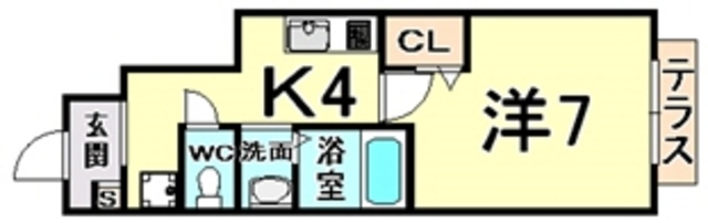 ヴェルドミール園田の間取り写真