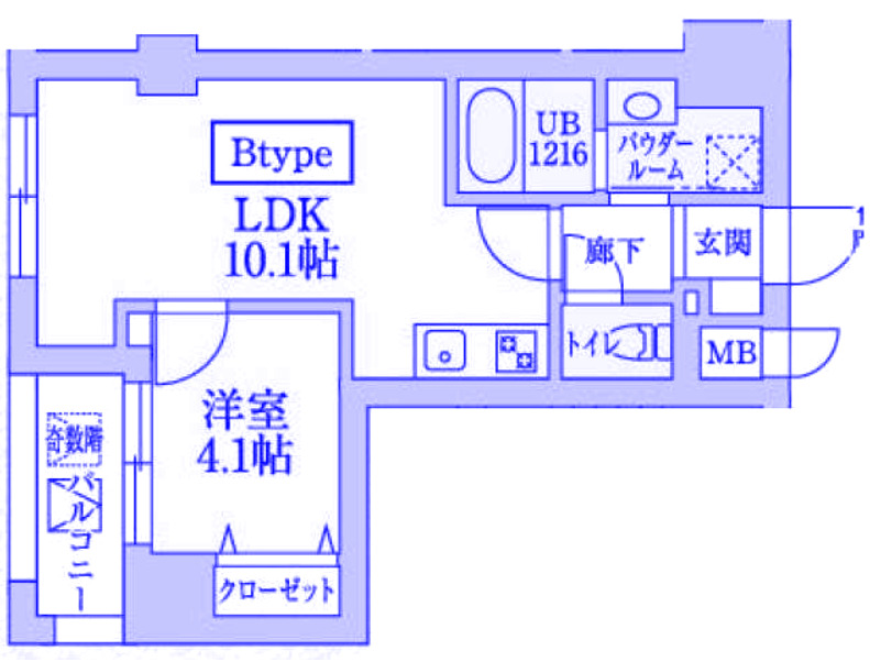 La Cezanne Tokiwaの間取り写真