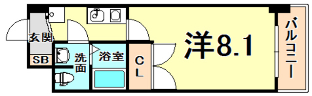 ONE ROOF FLAT NISHINOMIYAの間取り写真
