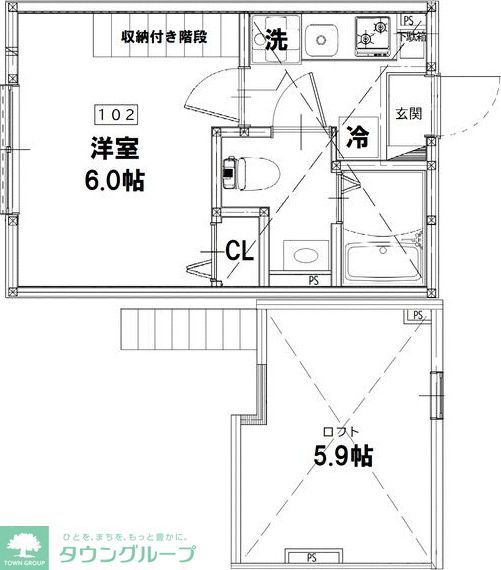 LUX栗谷の間取り写真