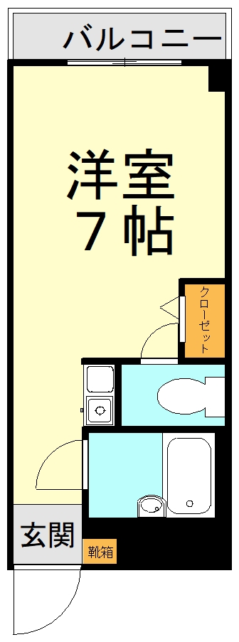 ＪＲ鹿児島本線 上熊本駅 徒歩5分 3階建 築40年の間取り写真