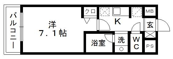 遠州鉄道 遠州病院駅 徒歩1分 9階建 築19年の間取り写真