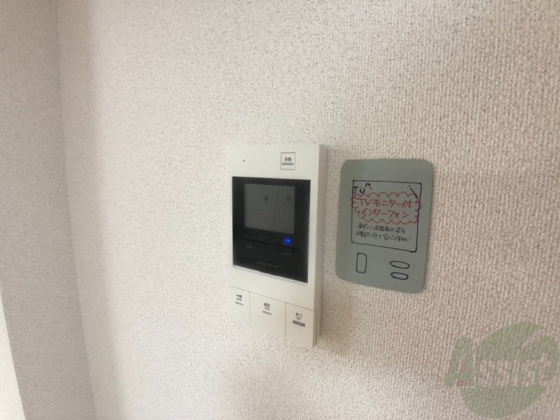 セキュリティ　来客時にはこちらのチャイムが鳴りますよ。