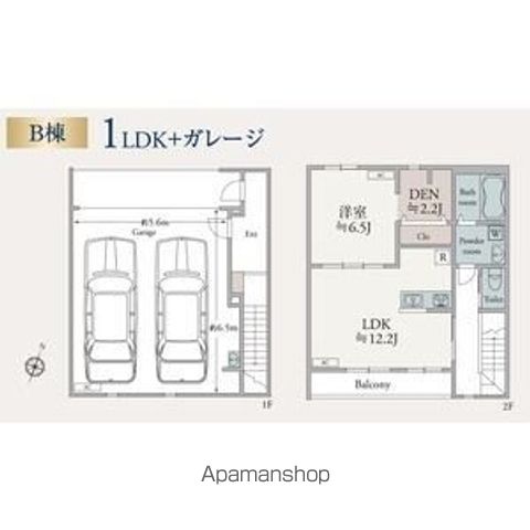 小田急江ノ島線 湘南台駅 バス乗車時間：6分 最寄りバス停で下車 徒歩4分 2階建 築1年の間取り写真