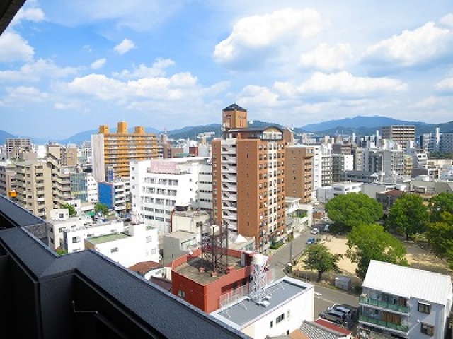 バルコニー　上層階の眺望