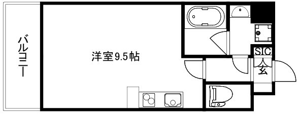 クレアドーレ京都二条の間取り写真