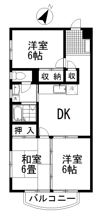 フューチャ鴨川の間取り