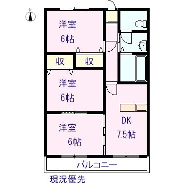 ロジュマン森IIの間取り