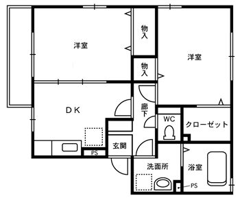 アニマート市野々の間取り