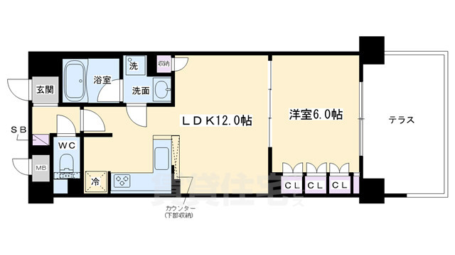 リーガル京都四条烏丸IIの間取り