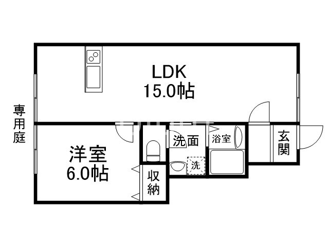 リバーサイドアーバンＥの間取り