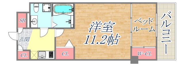 セレニテ甲子園1の間取り