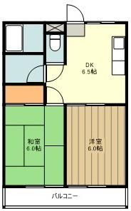 福生市大字熊川のマンションの間取り