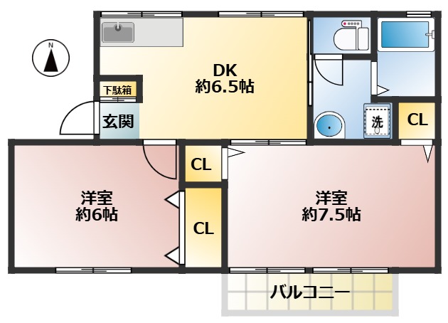 メゾンドリームの間取り