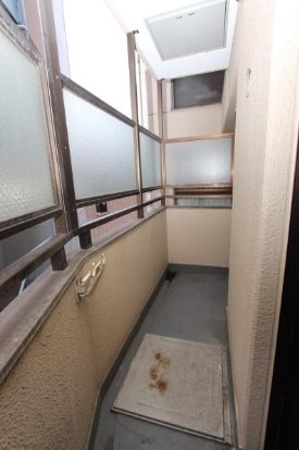 【大阪市平野区加美鞍作のマンションのバルコニー】