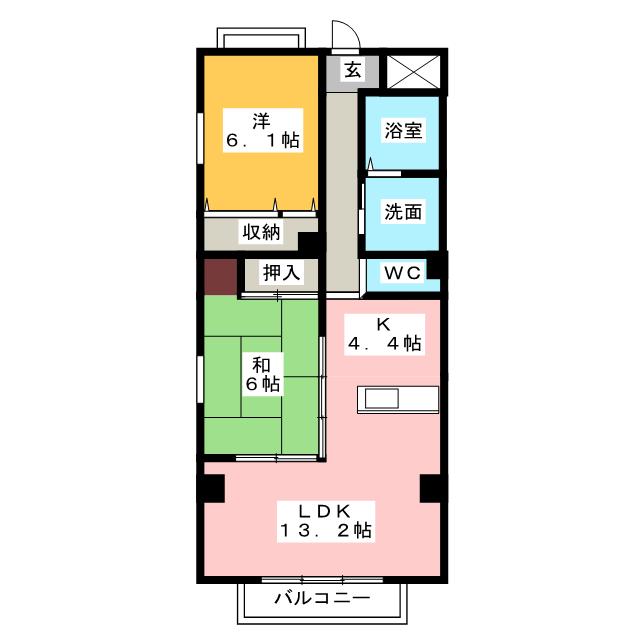 エトワールミツワの間取り