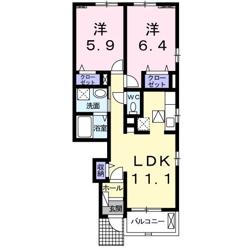 ヴィラ　ファインIIの間取り