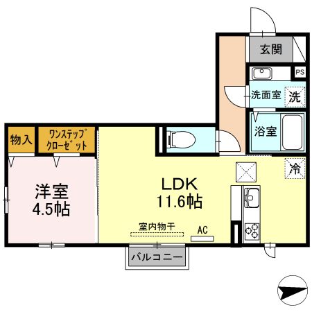 新潟県南魚沼市浦佐（アパート）の賃貸物件の間取り