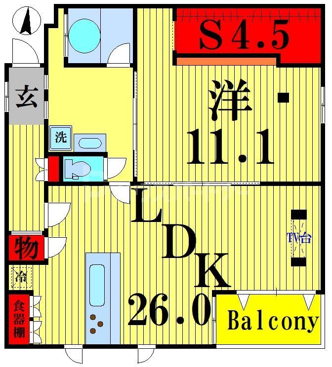 葛飾区亀有のアパートの間取り