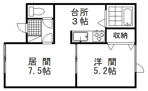 ヴォーンリッヒ鶴野の間取り