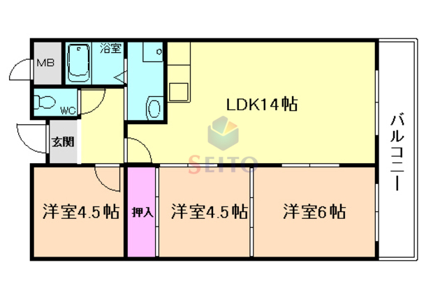 ヴィラエアポートの間取り