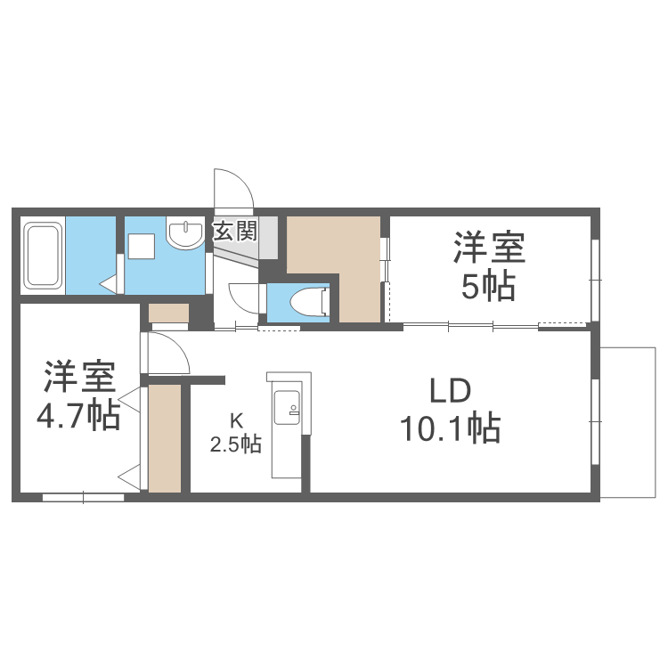 Radice Motomachi（ラディーチェ元町）の間取り