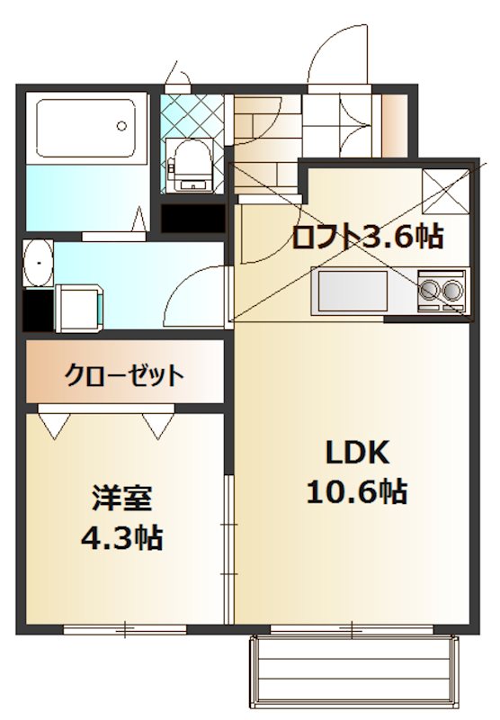 千城レジデンスの間取り