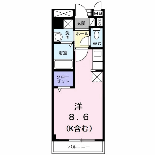 シャトル南平の間取り