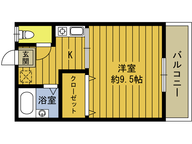 はるやアパートの間取り